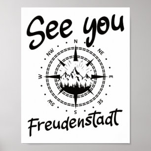 Affiche Voir Vous Randonnée Freudenstadt Allemagne Vacance