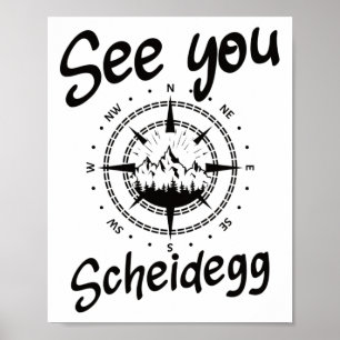 Affiche Voir Vous Randonnée Scheidegg Allemagne Vacances S