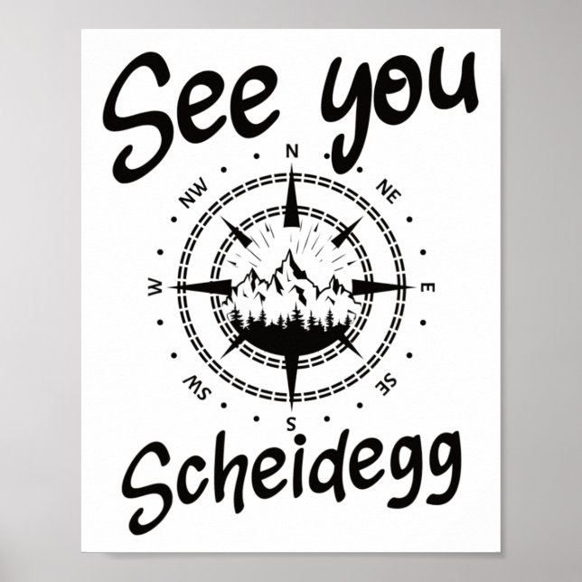 Affiche Voir Vous Randonnée Scheidegg Allemagne Vacances S (Devant)