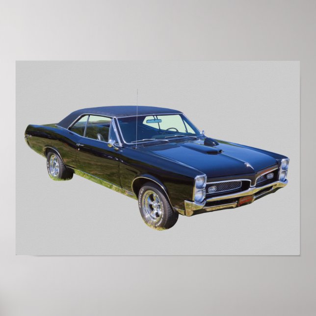 Affiche Voiture à muscles Pontiac GTO 1967 (Devant)