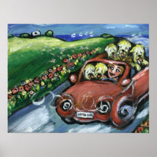 Affiche Voiture à roulettes