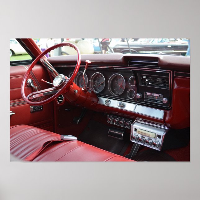 Affiche Voiture ancienne avec 8 pistes (Devant)