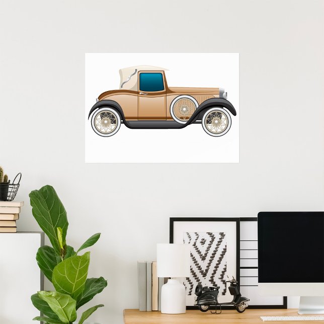 Affiche Voiture Ancienne Classique (Créateur téléchargé)