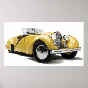 Affiche Voiture antique