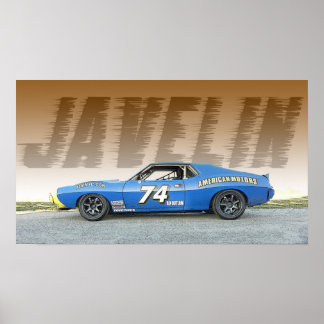Affiche Voiture automobile AMC Javelin Road