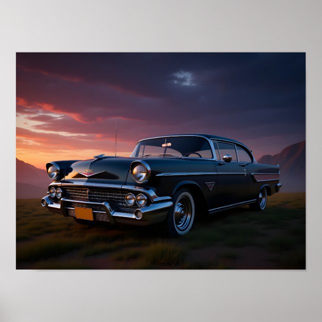 Affiche Voiture Classique (Devant)
