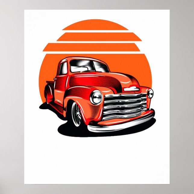 Affiche voiture classique (Devant)