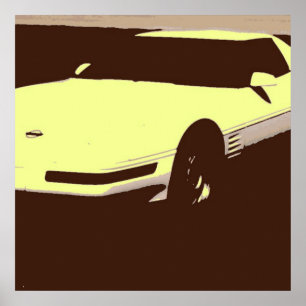 Affiche Voiture classique 1992