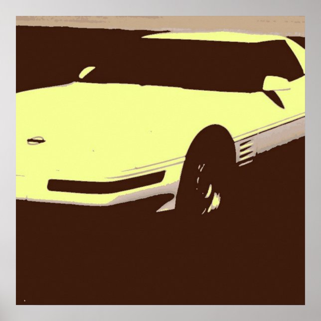 Affiche Voiture classique 1992 (Devant)