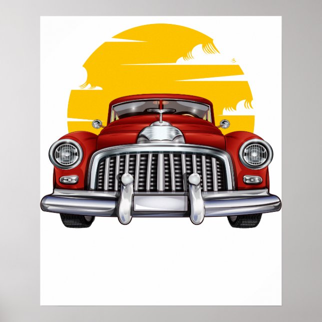 Affiche voiture classique 2 (Devant)