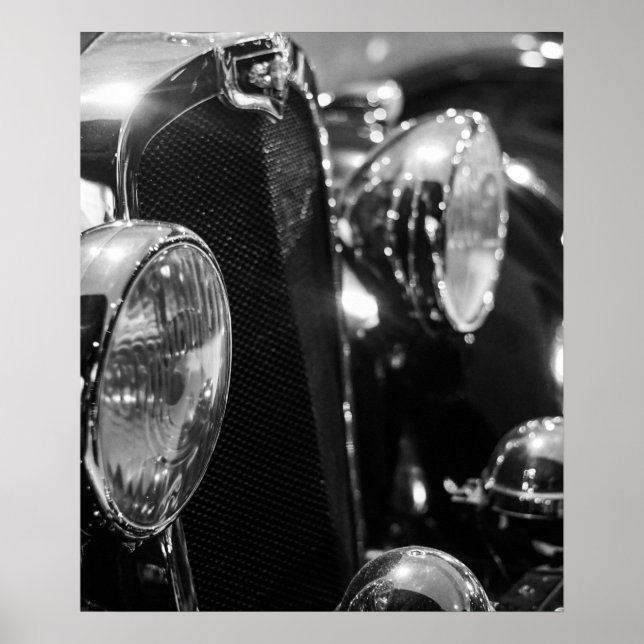 Affiche Voiture Classique Ancienne (Devant)