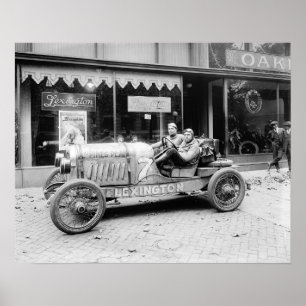 Affiche Voiture de course de championnat, 1922. Photo anci
