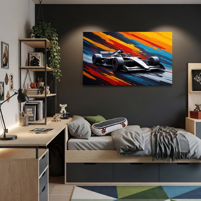 Affiche Voiture de course Speedy pour le sport automobile (Créateur téléchargé)