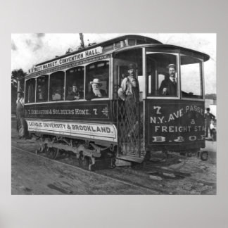 Affiche Voiture de la rue Washington, D.C. 1890