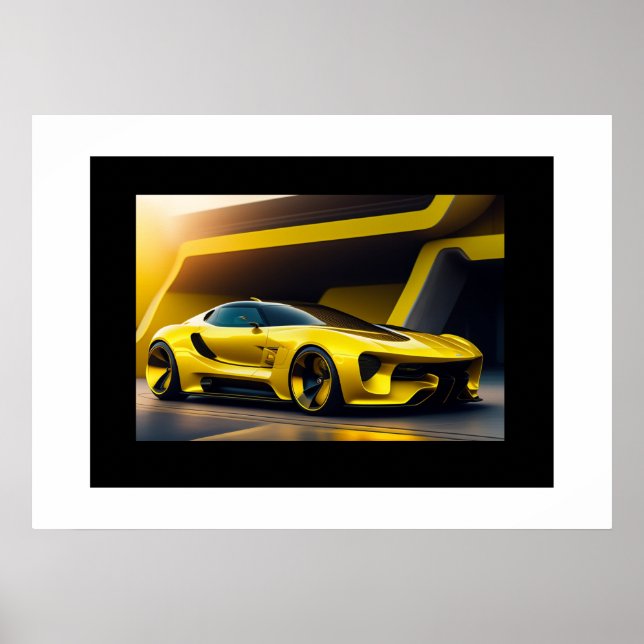 Affiche Voiture de sport (Devant)