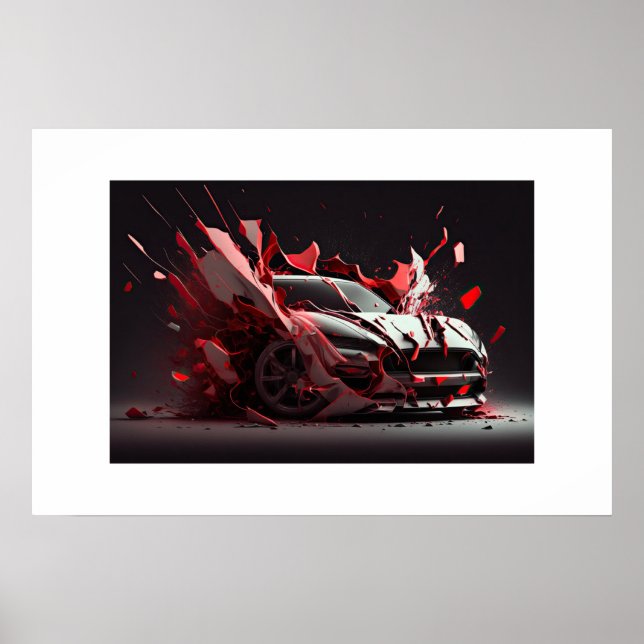 Affiche Voiture de sport (Devant)