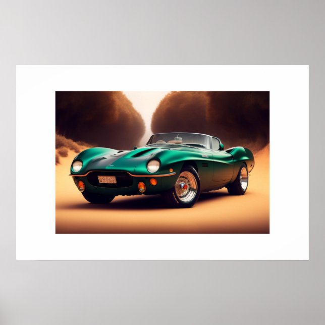 Affiche Voiture de sport (Devant)