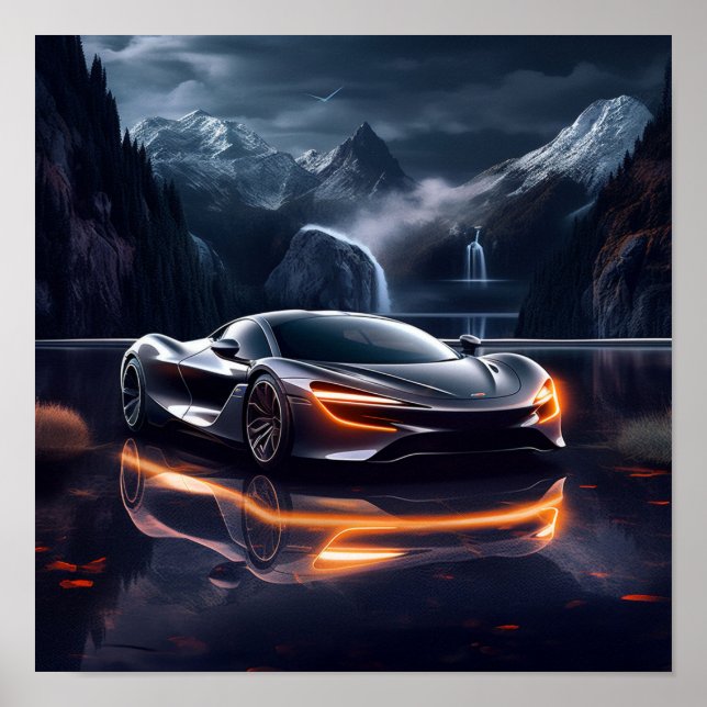 Affiche Voiture de sport McLaren Speedtail 2020 (Devant)