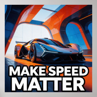 Affiche Voiture de sport moderne à haute performance