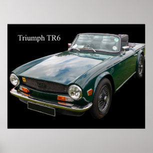 Affiche Voiture de sport Triumph TR6