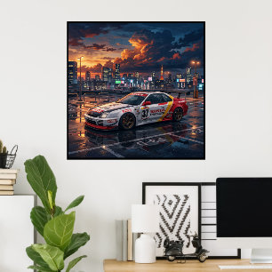 Affiche Voiture de tourisme Honda Prelude
