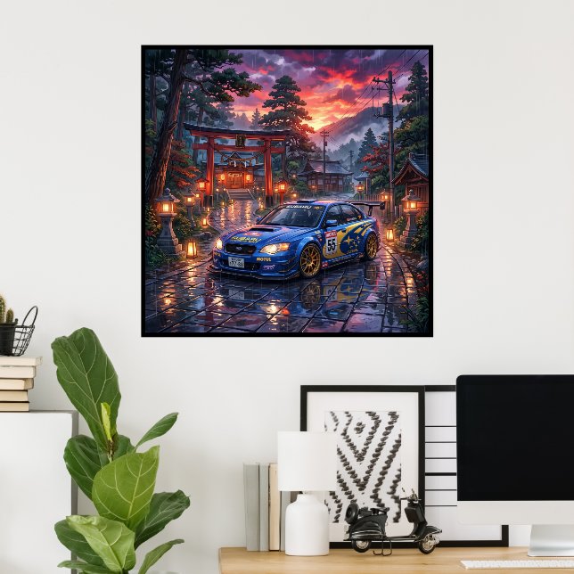 Affiche Voiture de tourisme Subaru Legacy (Bureau à domicile)