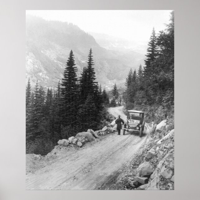 Affiche Voiture électrique antique : 1919 (Devant)