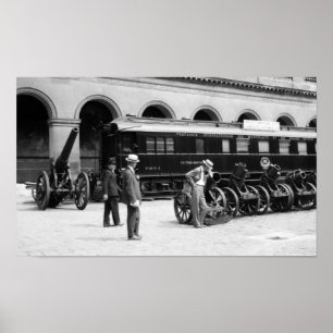 Affiche Voiture Ferdinand Foch - Armistice de la Première 