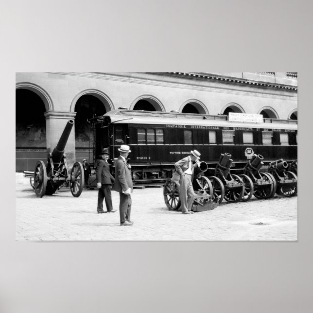 Affiche Voiture ferroviaire de Ferdinand Foch - Armistice  (Devant)