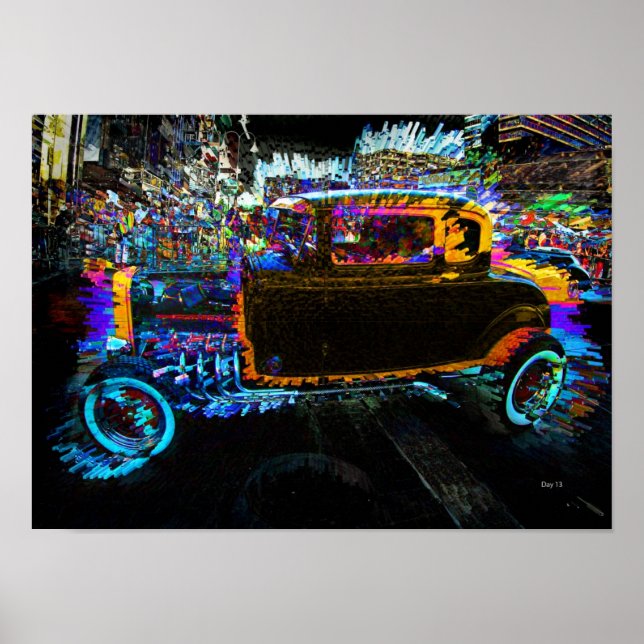 Affiche Voiture, Hot August Nights, Reno (Devant)