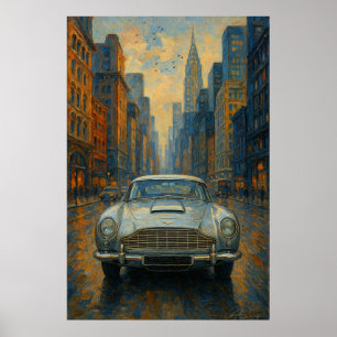 Affiche Voiture Rêverie de Vitesse