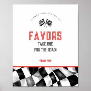 Affiche Voiture Rouge Voiture Anniversaire Fête Symbole