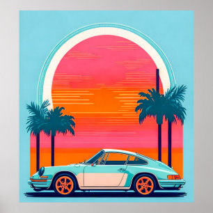 Affiche Voiture Vintage