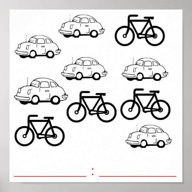 Affiche voitures (Devant)