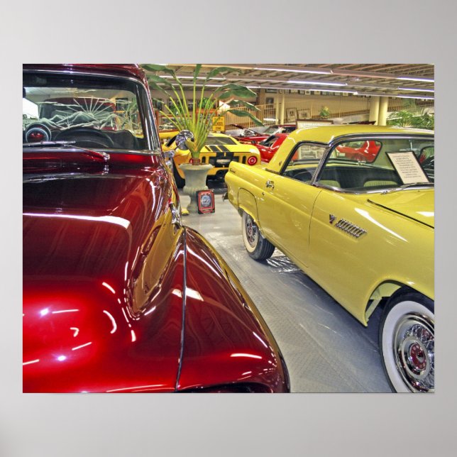 Affiche Voitures anciennes dans le Tallahassee Automobile  (Devant)