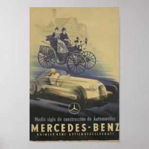 Affiche Voitures anciennes Mercedes-Benz