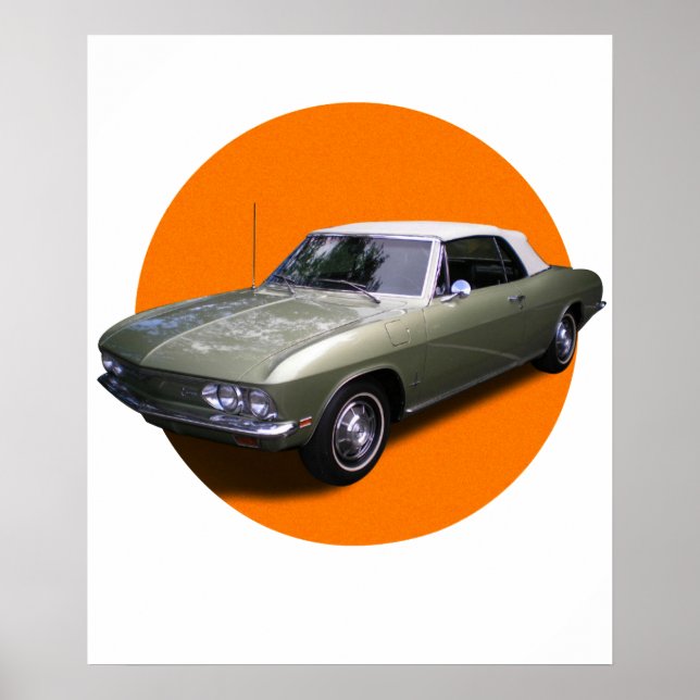 Affiche voituresChevrolet Corvair (Devant)