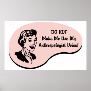 Affiche Voix d'anthropologue
