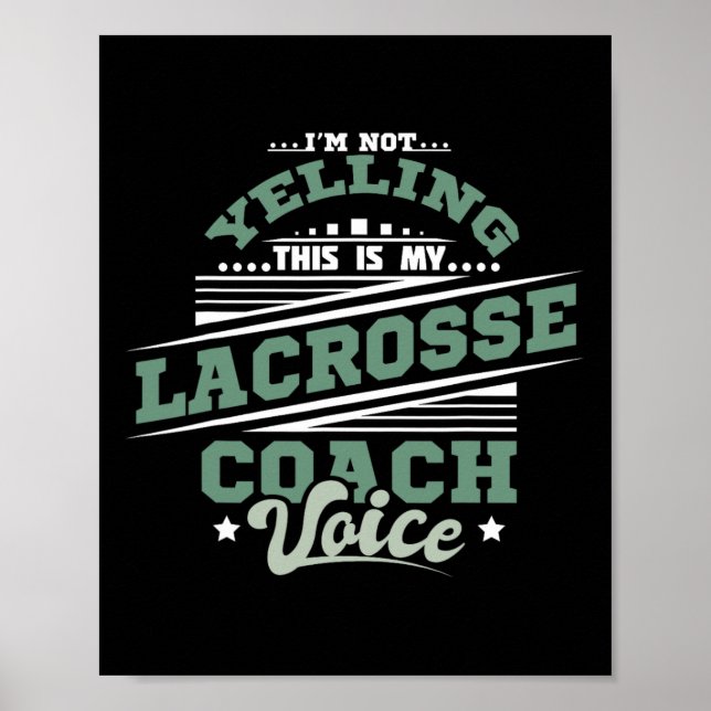 Affiche Voix de coach de crosse qui crie  (Devant)