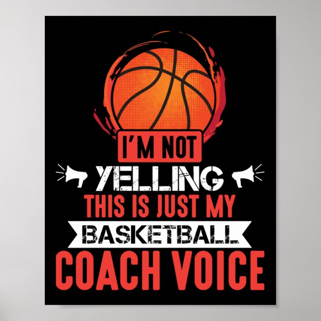 Affiche Voix des entraîneurs de basket-ball (Devant)