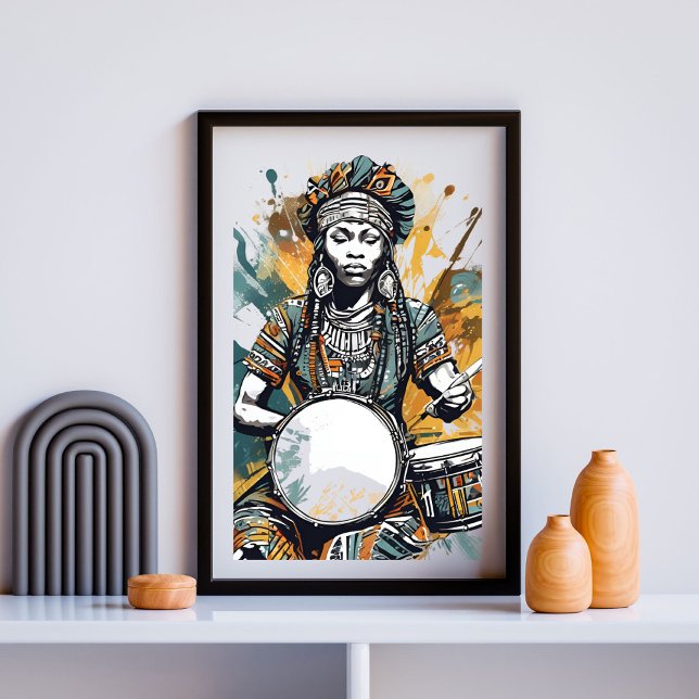 Affiche Voix du Tambour Sacré (Créateur téléchargé)