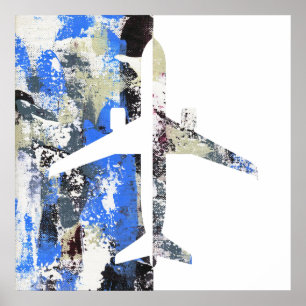 Affiche Vol Abstrait par Michael Moffa