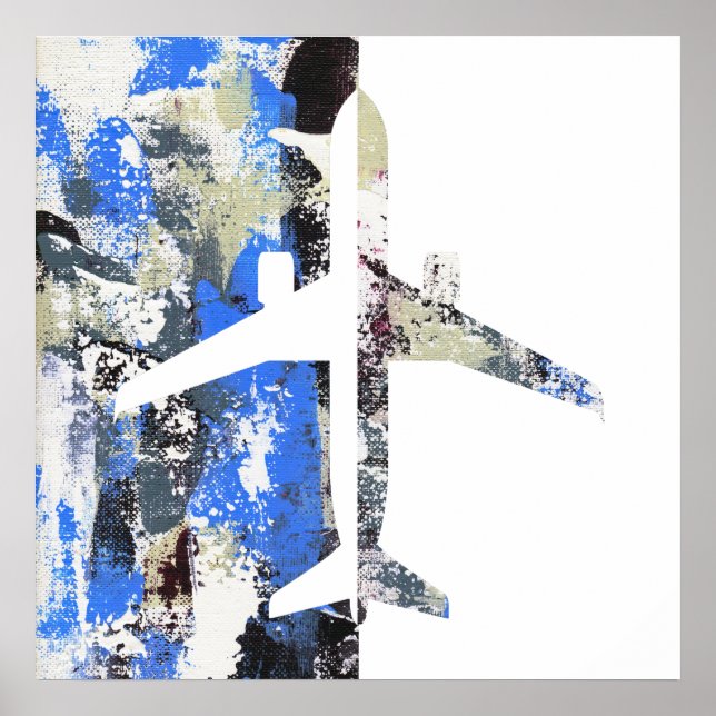 Affiche Vol Abstrait par Michael Moffa (Devant)