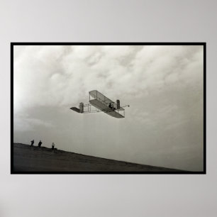 Affiche Vol Aviation De Test De Planeur Frères Wright