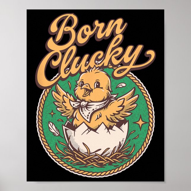 Affiche Vol coop de poulet drôle Boss Don coqs né Cl (Devant)
