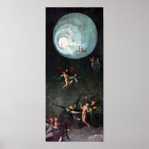 Affiche Vol de Hieronymus Bosch-The au ciel