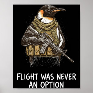 Affiche Vol de manchot tactique drôle était une option