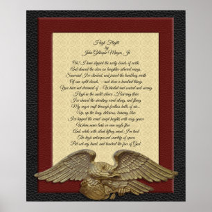 Affiche Vol en altitude par John Gillespie Magee, Jr