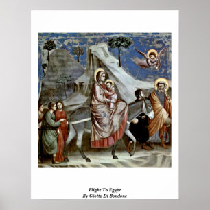 Affiche Vol En Egypte Par Giotto Di Bondone