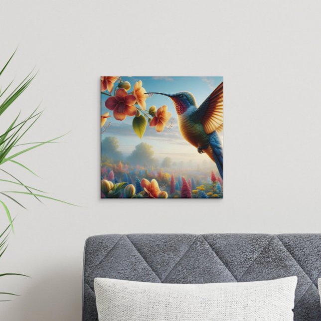 Affiche Vol Ethérée Au-Dessus D'Une prairie En Pleine Flor (Créateur téléchargé)